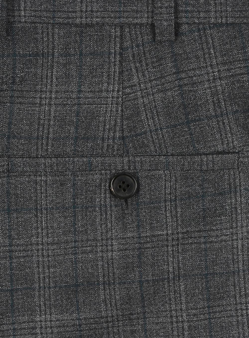 Napolean Charcoal Gray Wool Suit