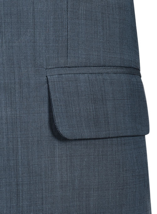 Napolean Fine Blue Wool Suit