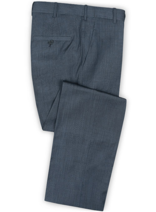 Napolean Fine Blue Wool Suit