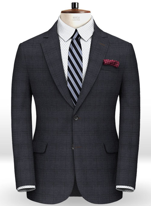 Napolean Glen Dark Blue Wool Suit