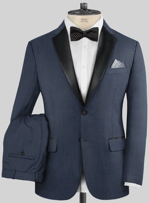 Napolean Highball Blue Wool Tuxedo Suit