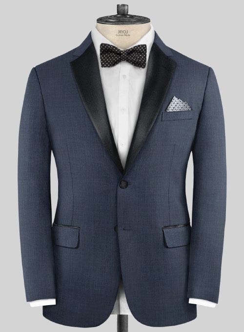 Napolean Highball Blue Wool Tuxedo Suit - Click Image to Close