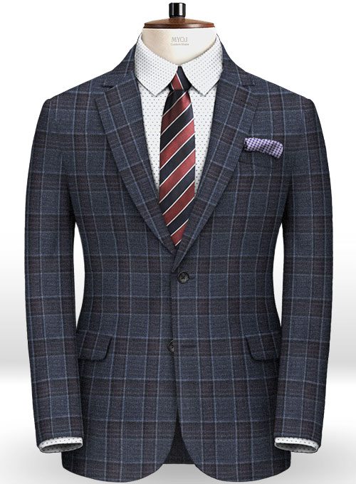 Napolean King Blue Wool Suit - Click Image to Close