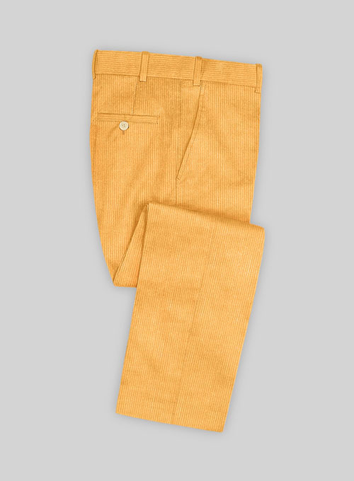 Naples Yellow Corduroy Suit