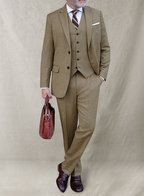 Naples Melange Brown Tweed Suit