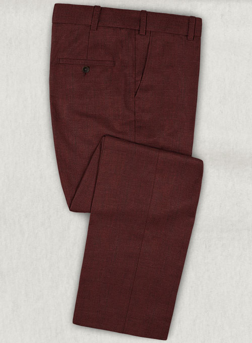 Napolean Melange Wine Wool Suit