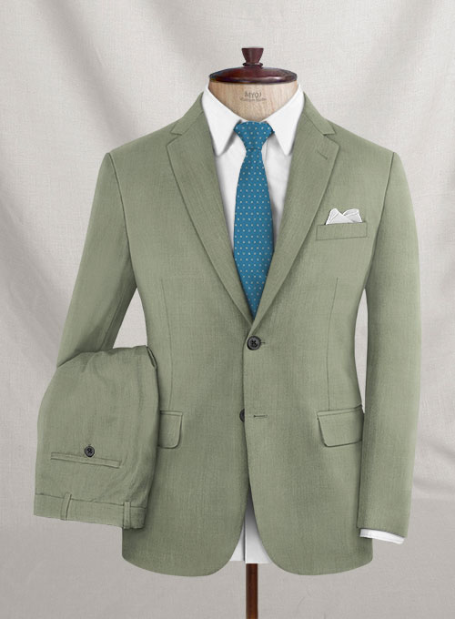 Worsted Light Gray Wool Suit – StudioSuits