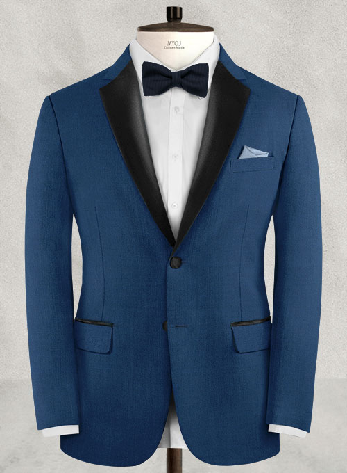 Napolean Casa Blue Wool Tuxedo Suit
