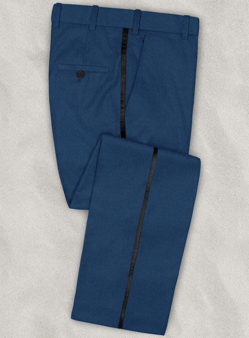 Napolean Casa Blue Wool Tuxedo Suit - Click Image to Close