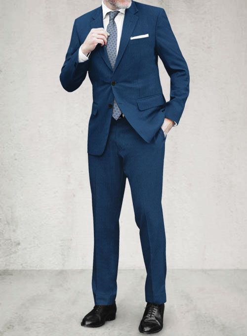 Napolean Casa Blue Wool Suit