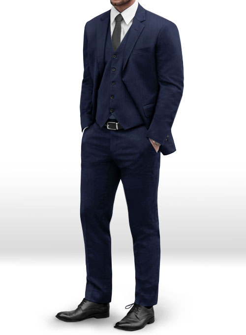 Napolean Charles Blue Wool Suit