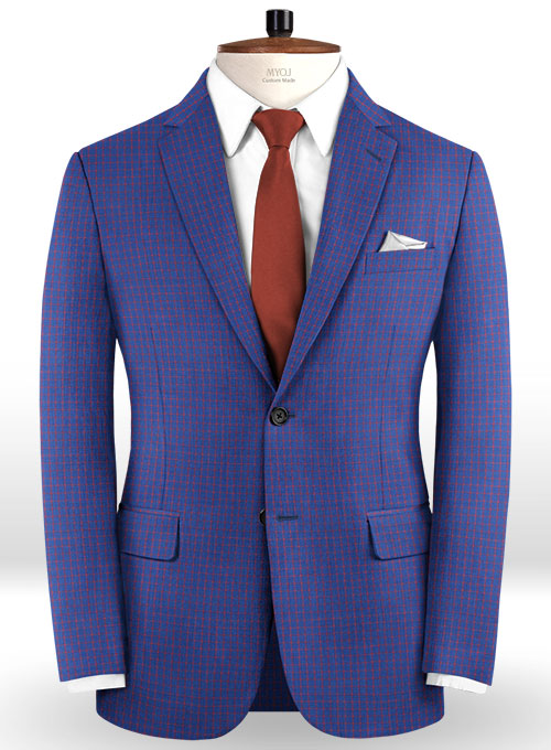 Napolean Chok Royal Blue Wool Suit