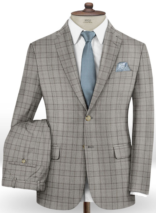 Napolean Corro Gray Wool Suit