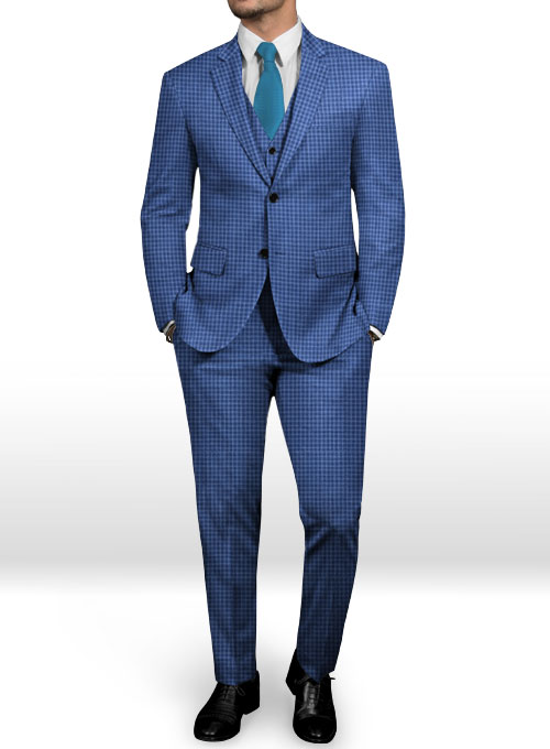 Napolean Cozy Blue Wool Suit