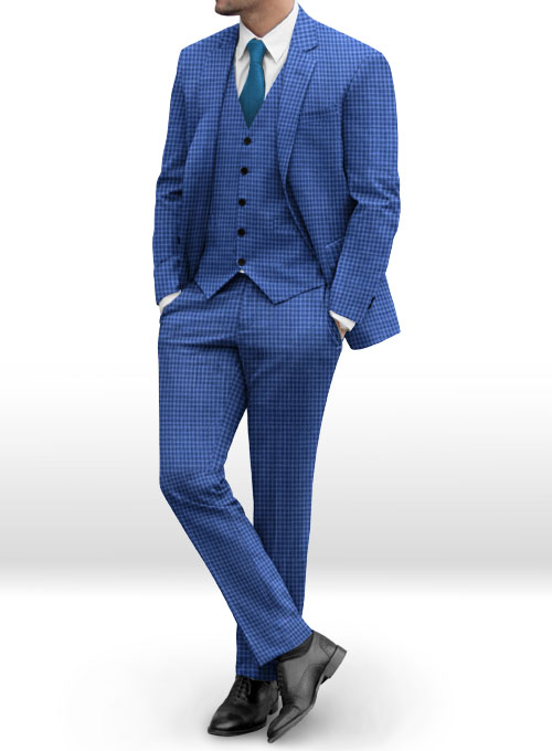 Napolean Cozy Blue Wool Suit