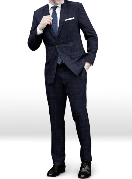 Napolean Criss Blue Wool Suit