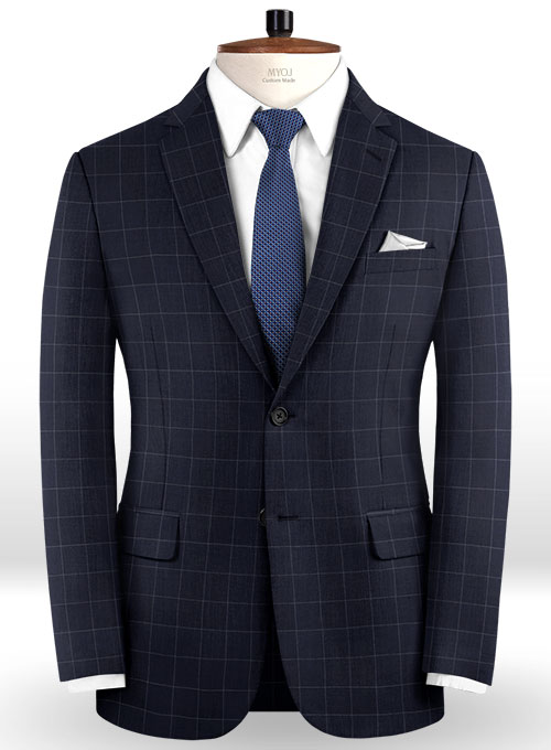 Napolean Criss Blue Wool Suit