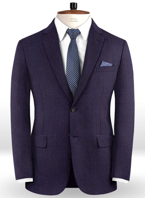 Napolean Eggplant Wool Suit - Click Image to Close