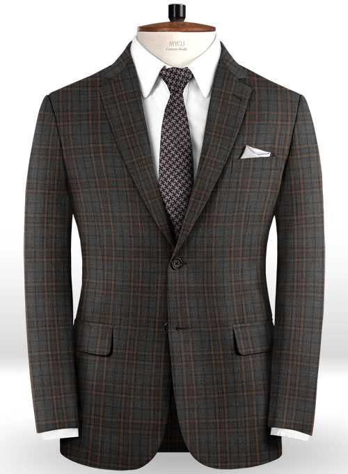 Napolean Fort Gray Wool Suit