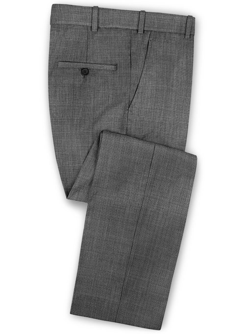Napolean Gray Pinhead Wool Suit