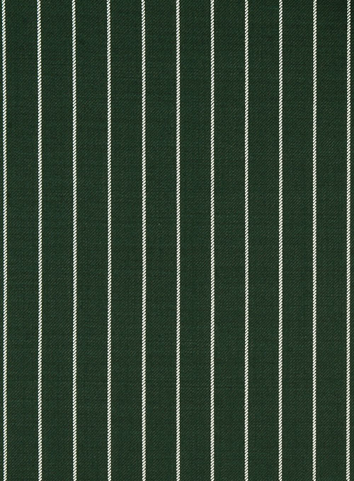 Napolean Green Stripe Wool Suit