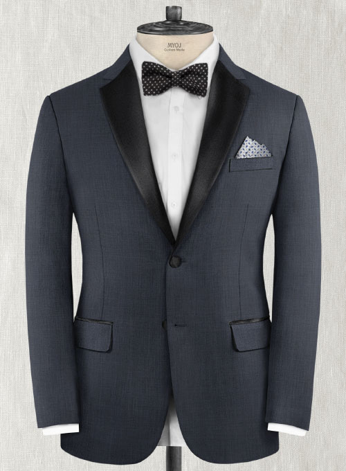 Napolean Highball Blue Wool Tuxedo Suit - Click Image to Close