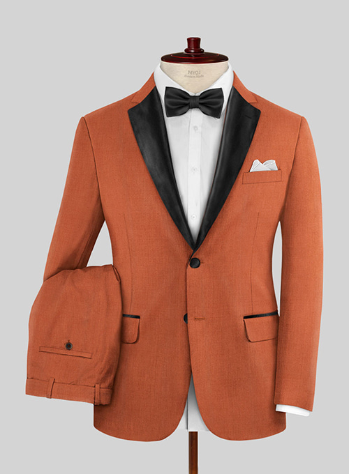 Burnt orange clearance tuxedo jacket