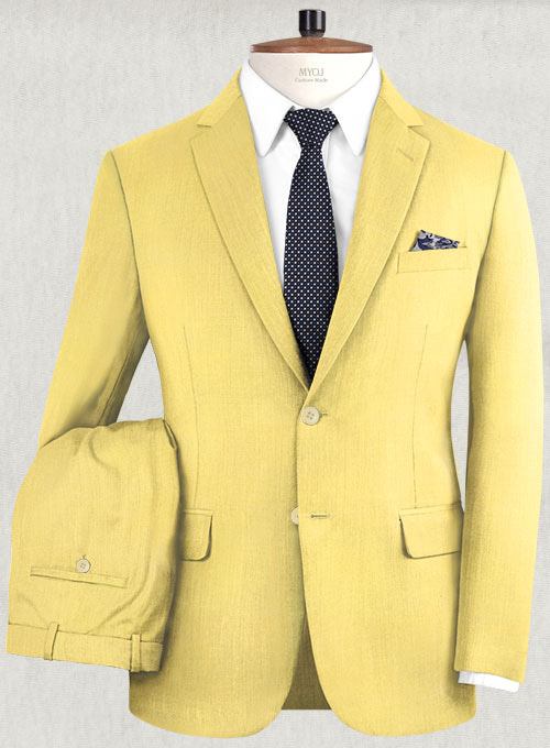 Napolean Yellow Wool Suit