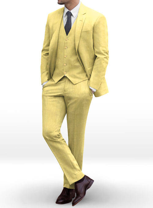 Napolean Yellow Wool Suit