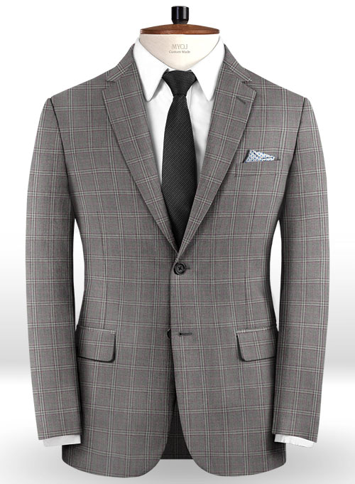 Napolean Lazo Gray Wool Suit