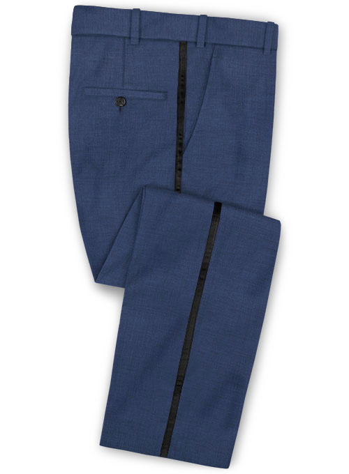 Napolean Cosmo Blue Wool Tuxedo Suit