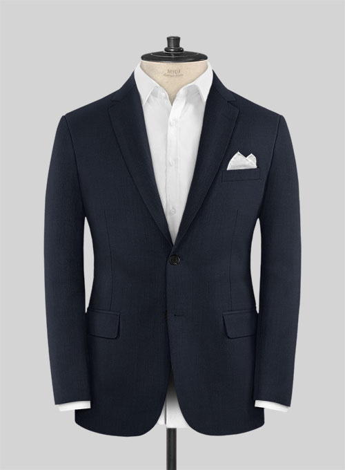 Napolean Dark Blue Wool Suit - Click Image to Close