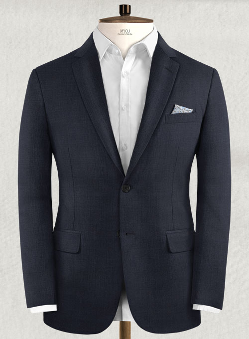 Napolean Dark Blue Wool Suit - Click Image to Close