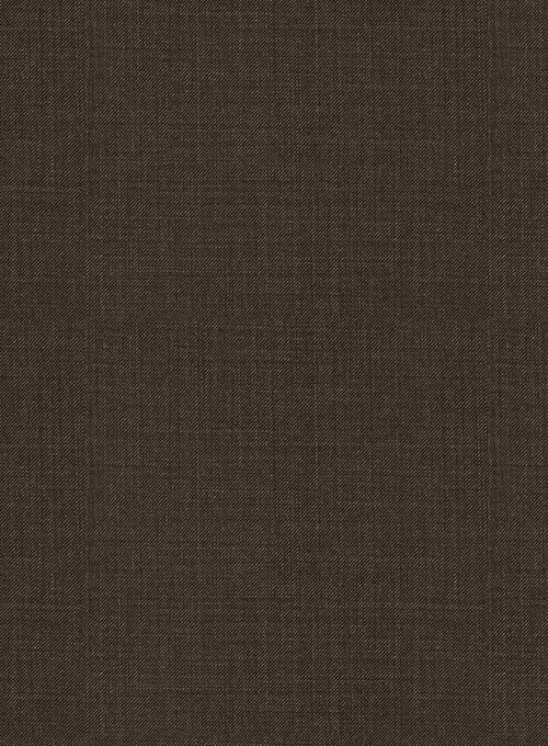 Napolean Sharkskin Dark Brown Wool Suit