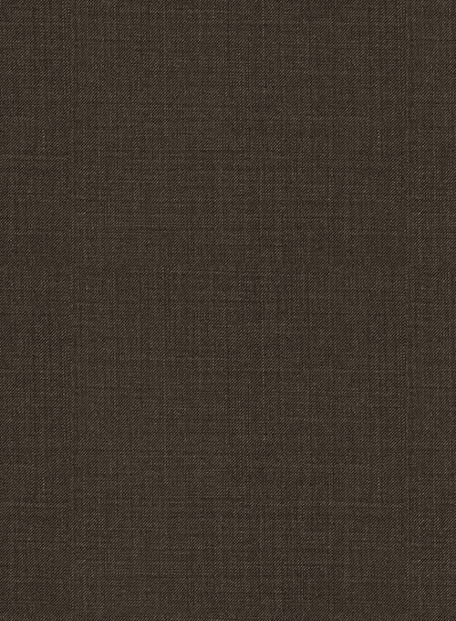 Napolean Sharkskin Dark Brown Wool Suit