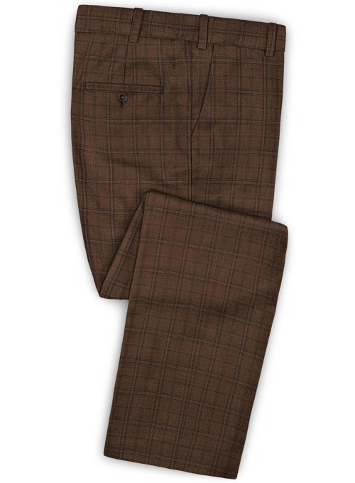 Napolean Egelio Brown Wool Suit