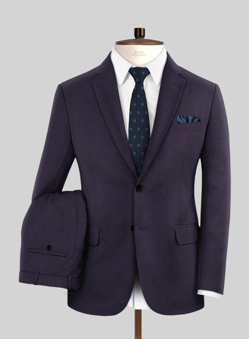 Napolean Eggplant Wool Suit