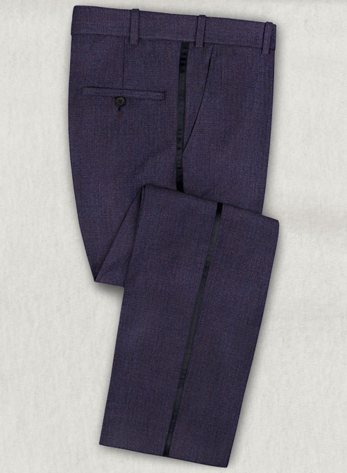 Napolean Eggplant Wool Tuxedo Suit - Click Image to Close