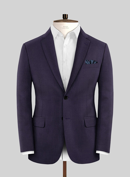 Napolean Eggplant Wool Suit