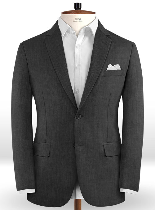 Napolean Gino Dark Gray Wool  Suit