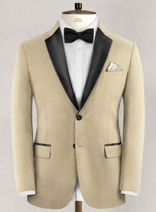 Napolean Khaki Wool Tuxedo Suit - Click Image to Close