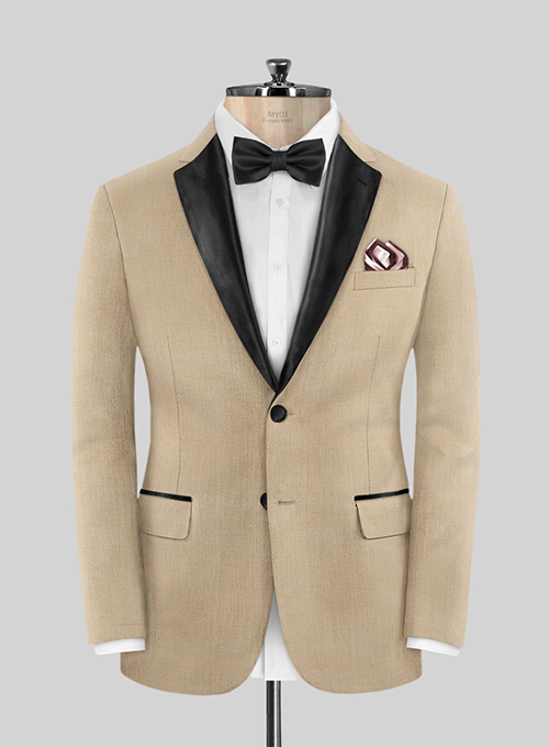 Napolean Khaki Wool Tuxedo Suit - Click Image to Close