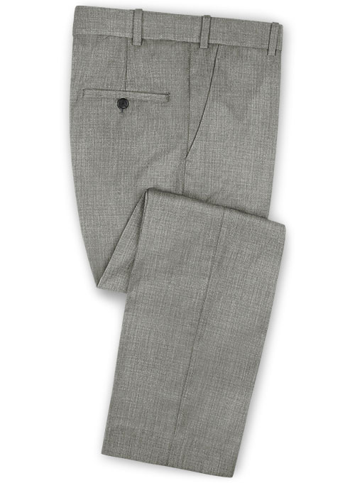 Napolean Sharkskin Light Gray Wool Suit - Click Image to Close