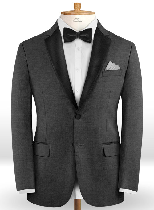 Napolean Metro Gray Wool Tuxedo Suit