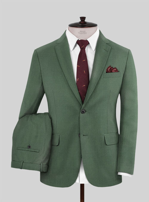 Napolean Moss Green Wool Suit - Click Image to Close