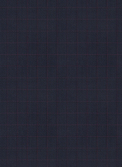 Napolean Nailhead Box Blue Wool Suit