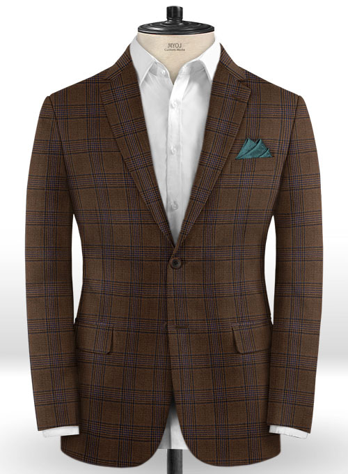 Napolean Nanti Brown Wool Suit - Click Image to Close