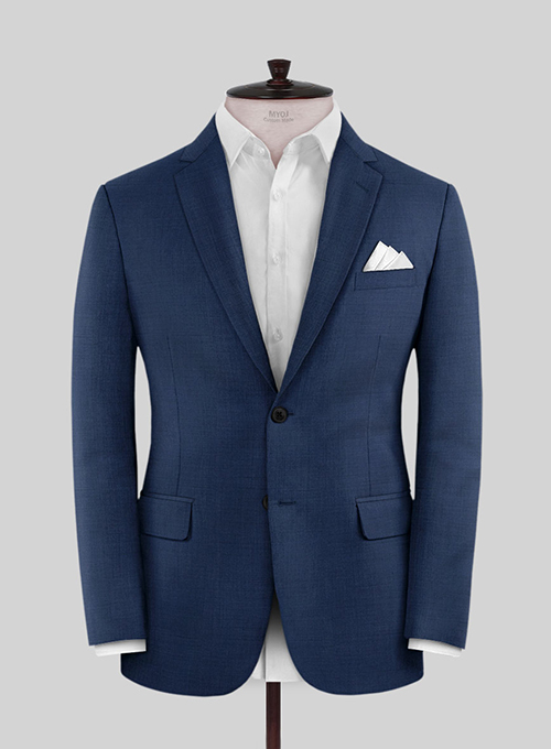 Napolean Persian Blue Wool Suit