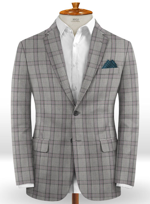 Napolean Petti Light Gray Wool Suit - Click Image to Close