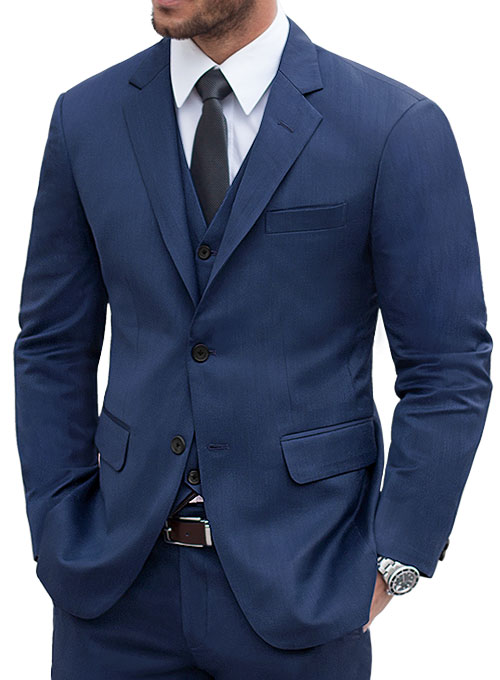 Napolean Persian Blue Wool Suit - Click Image to Close